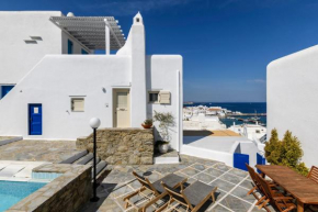 Supreme Mykonos Town House with Views & Pool & Parking